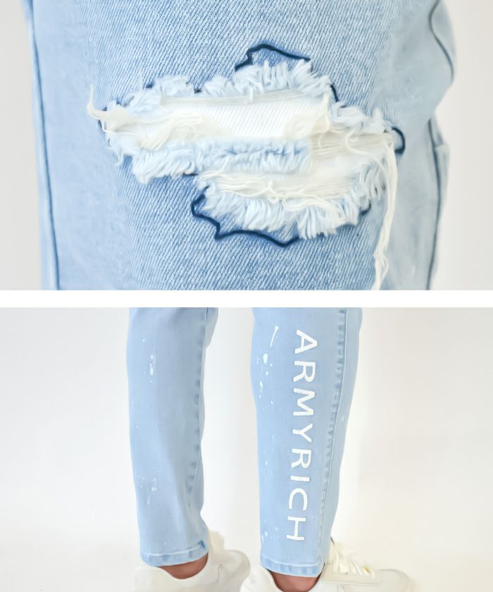 アンクル丈 スキニーパンツ ストレッチ メンズ 足が太い