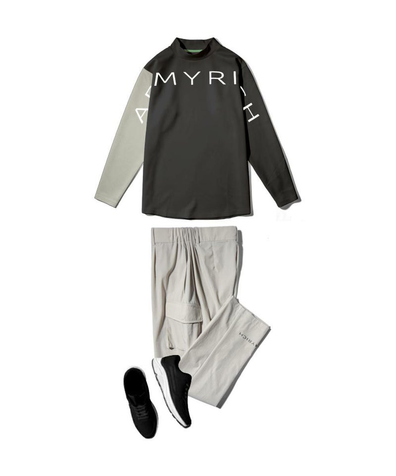 ゴルフウェア ゴルフウェアセットアップ ゴルフセットアップ メンズ モックネック コーディネート