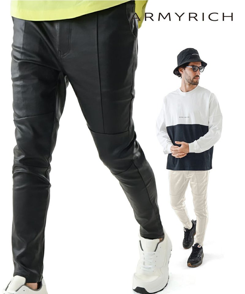 アンクル丈 スキニーパンツ ストレッチ メンズ 足が太い