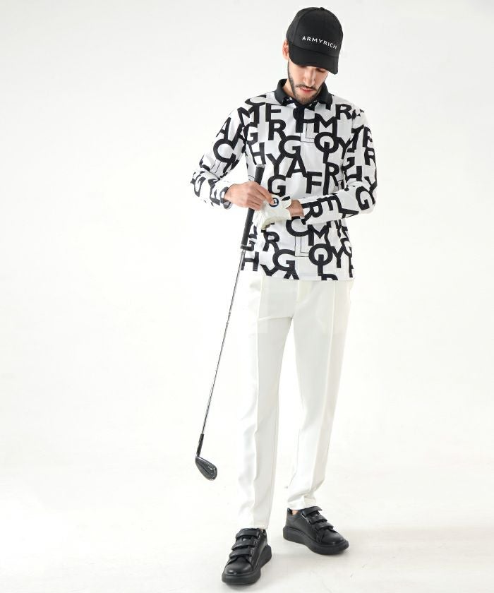 ゴルフウェア ゴルフウェアセットアップ ゴルフセットアップ メンズ モックネック コーディネート