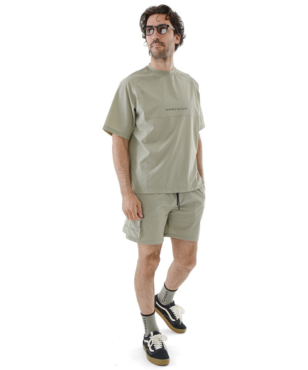 21%OFF】ストレッチナイロンTシャツセットアップ | セットアップ