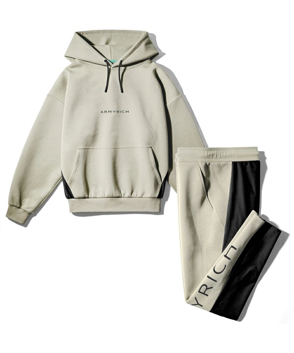 30％OFF】ナイロン切替ボンディングオーバーサイズパーカー
