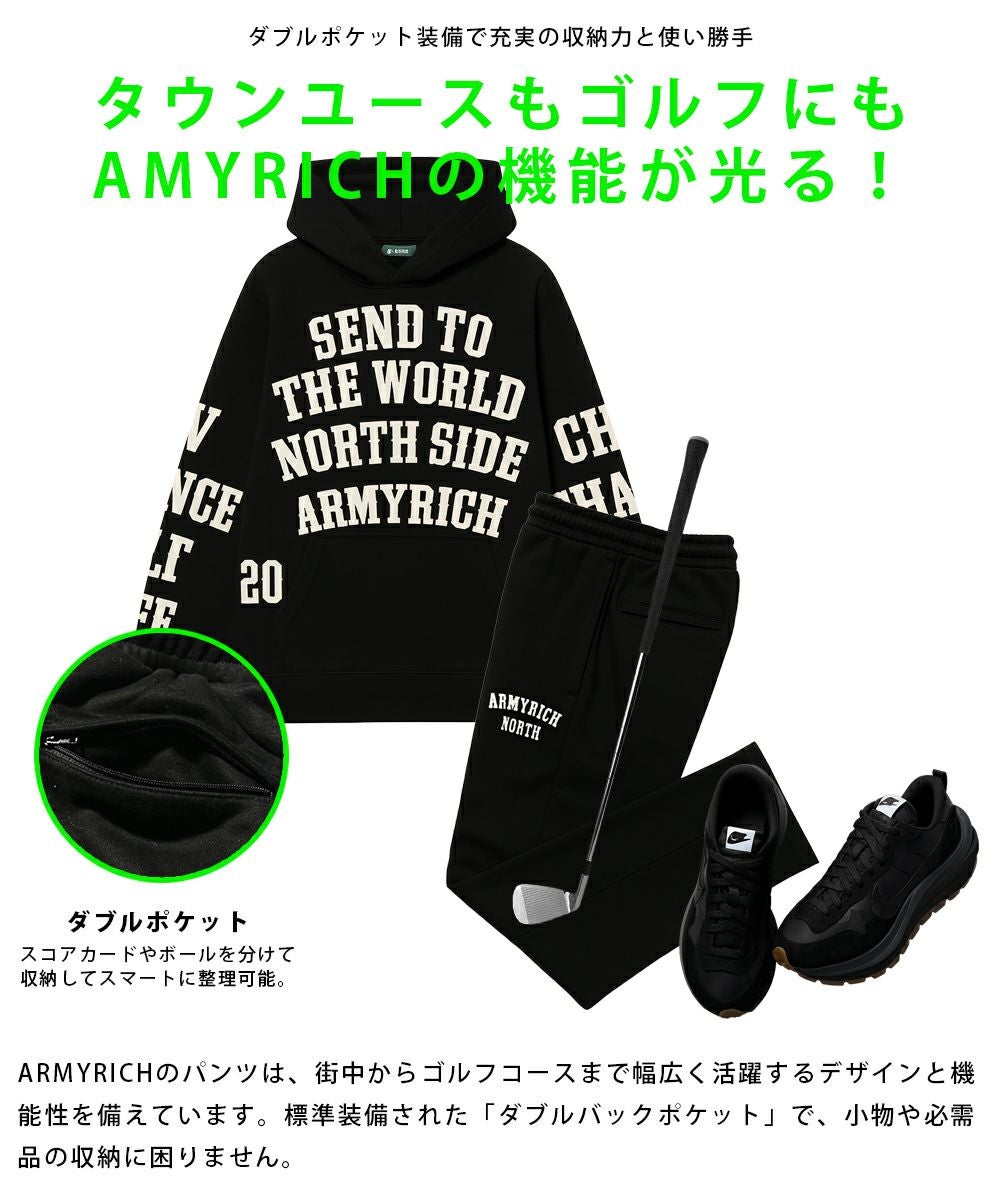 22%OFF】裏起毛メッセージプリントパーカーセットアップ