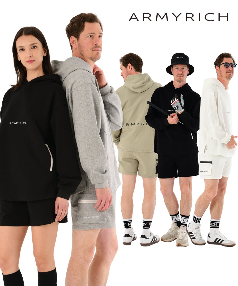 レーヨンポンチパーカーショーツセットアップ