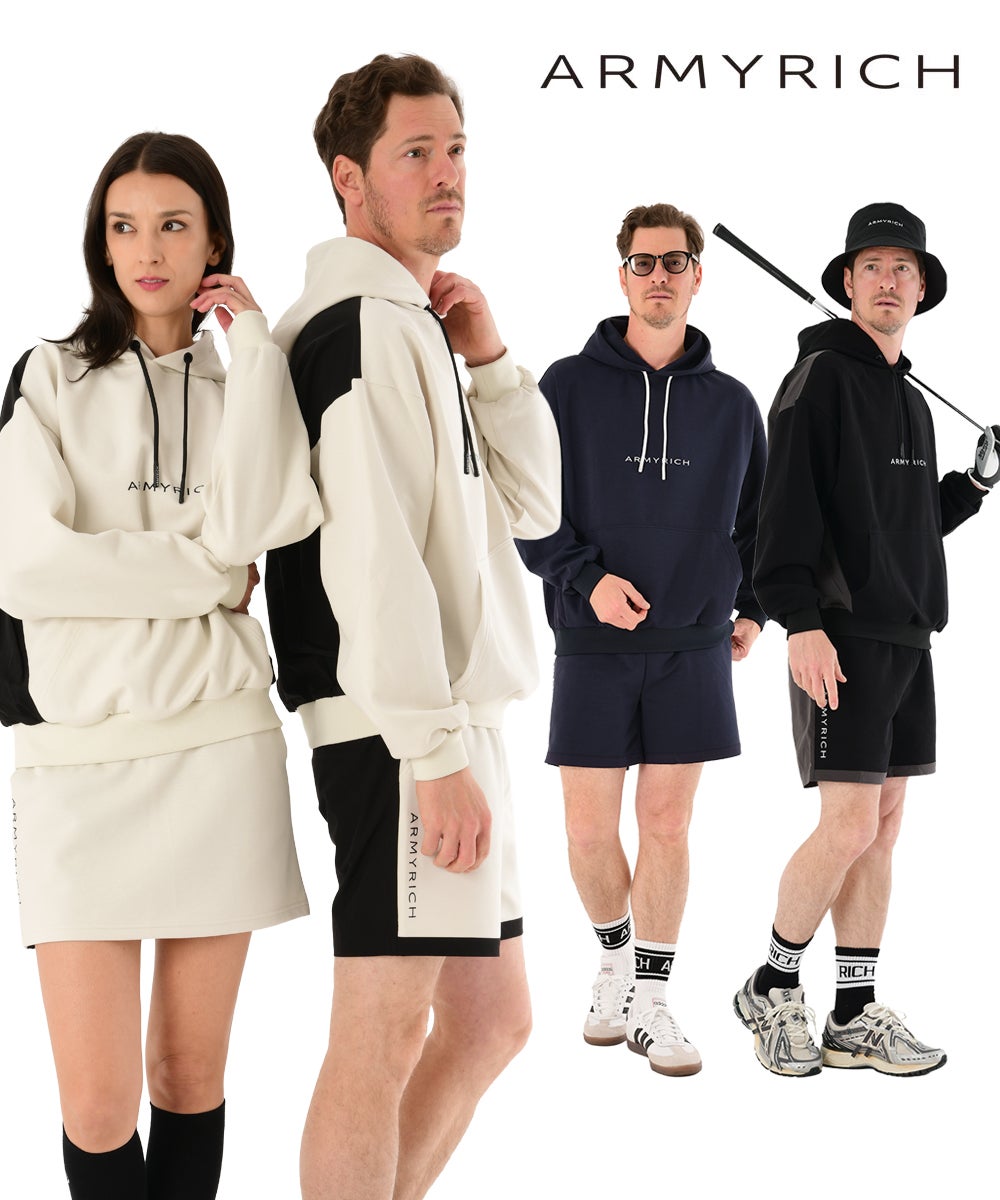 ナイロン切り替えボンディングパーカーショーツセットアップ