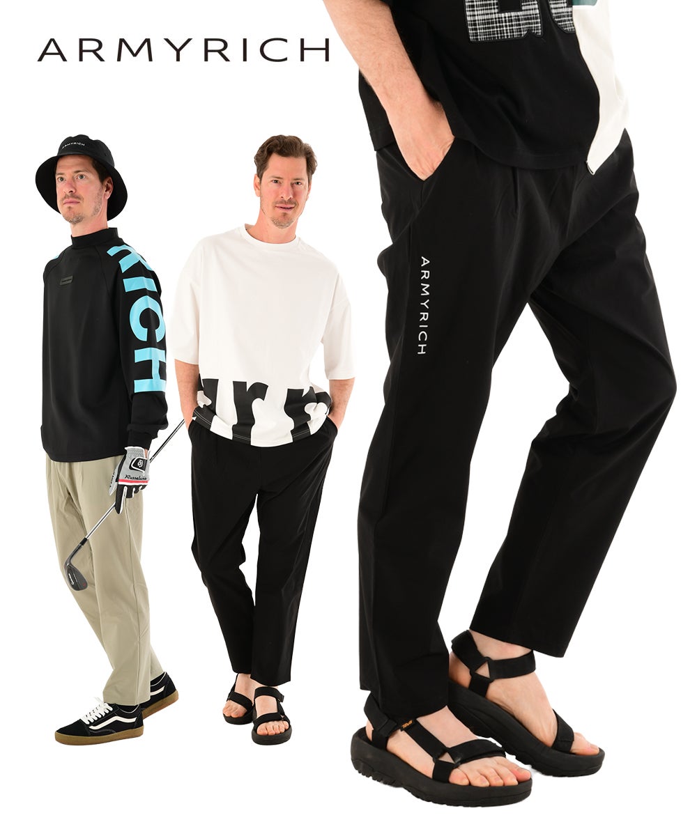 リラックスナイロンストレッチアンクルパンツ