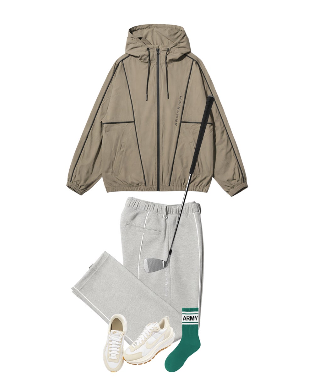 12％OFF】オーバーサイズ7分袖パイピングシャツセットアップ