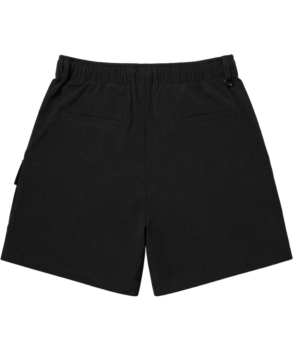 LINKABLE ボンディングショートパンツ(ブラック)M ボンディングコットンショートパンツ | セットアップ・メンズ