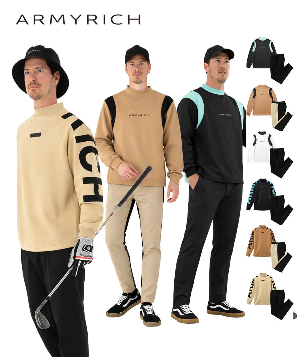 ARMYRICH ゴルフ ストレッチナイロントレーナーセットアップ ARMYRICH GOLF[アーミーリッチ ゴルフ] | セットアップ・メンズ