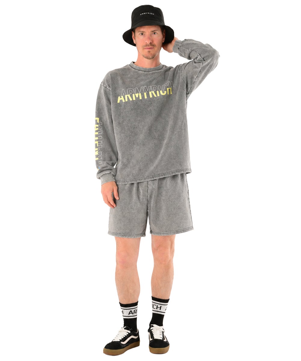 ピグメント加工ロングTシャツセットアップ | セットアップ・メンズ