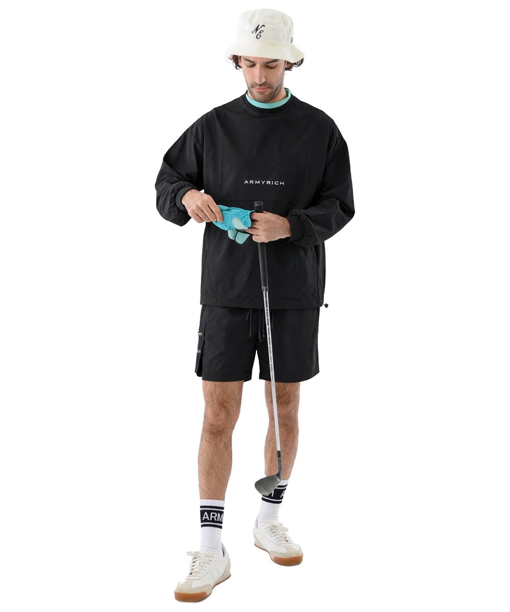 トップスのみの販売】リラックスナイロンストレッチトレーナー