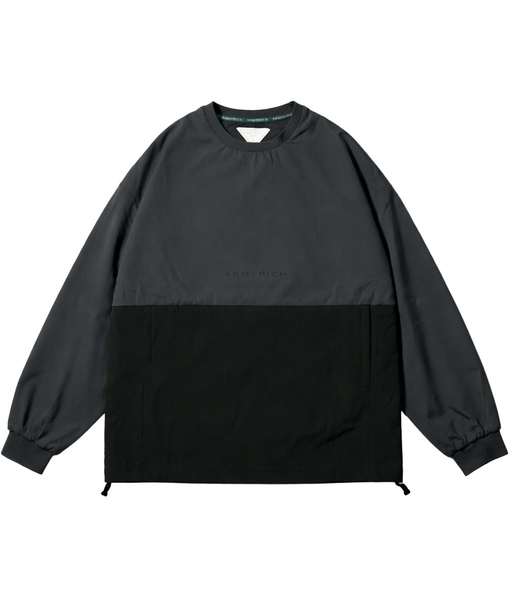 トップスのみの販売】リラックスナイロンストレッチトレーナー