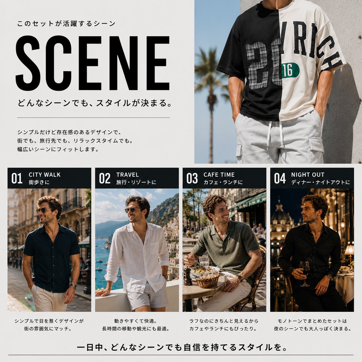 コーディネートセット（26224-26236c） | セットアップ・メンズ